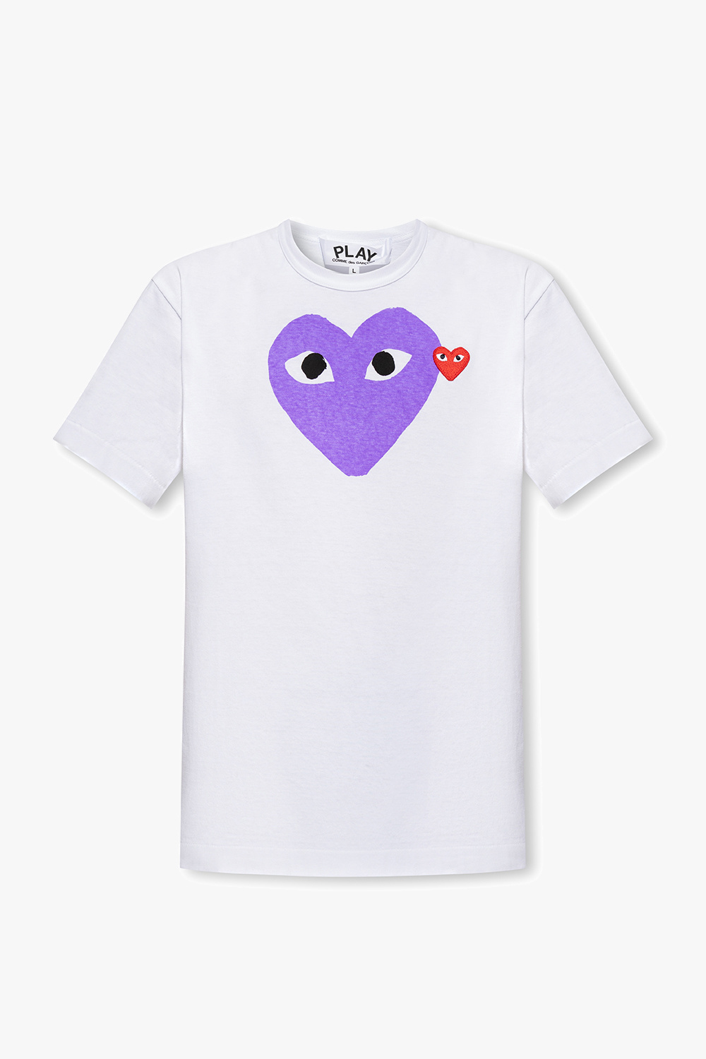 Comme des garcons play hotsell t shirt size guide